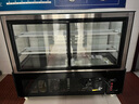 米沙熊 Misha  商用展示柜冷藏  甜品水果蛋糕寿司商用保鲜柜风冷无霜 玻璃甜品展示柜 直角后开门+风冷除雾  黑色 落地三层长1.5米宽0.65米高1.2米 实拍图