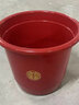 甲东里塑料家用大号红色乔迁新居结婚用品红桶加厚喜桶水桶手提陪嫁米桶 喜庆红套装大号(盘+盆+桶) 实拍图