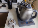 TILIVING （钛立维）纯钛自动上水壶电茶壶茶台电热烧水壶嵌入式一体茶盘 秦权壶双炉+实木茶盘12件套 1.3L 实拍图