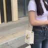 CinvaiKrose官方店小c&k手机包包女包斜挎包链条单肩挎包生日七夕情人节礼物 米白色【送女友老婆女生礼物走心】 实拍图