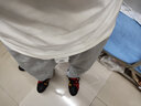 郝麦休闲运动裤子男夏季男士卫束脚春秋九分裤哈伦加绒冬季长裤子男 灰色2057(加绒） 4XL 实拍图