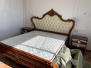 格澜帝尔（growdear）真皮床美式床欧式雕花实木双人床卧室真皮复古软包床主卧床软包床 全实木床头柜 实拍图