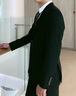 浅咫整套西服西装套装男商务绅士新郎结婚礼服职业正装马甲西裤外套 深蓝(西装+西裤+马甲) XL(120-135斤) 实拍图