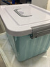 雏田 加厚特大号收纳箱-学生宿舍塑料储物盒子零食玩具衣服整理箱子 蓝色中号【33*23*20cm】 实拍图