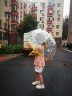 DJECO 雨伞儿童彩虹伞拱形手动亲子变色长柄透明女童男童机器人幼儿园 儿童透明雨伞-太空DD04707 实拍图