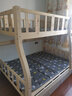 兰鼎匠【现货闪发】儿童床实木上下铺床高低床子母床成人双层床双人床 爬梯款丨床+床垫+书架+双抽 上铺宽130下铺宽150 实拍图