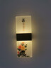 寻光之鹿壁灯新中式床头灯创意印花灯具 精美韵味艺术装饰灯 梅兰竹菊 拉丝金27*10cm牡丹 暖光 实拍图