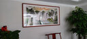 迅典国画山水画鸿运当头挂画客厅装饰画办公室字画风水画沙发背景墙画 B款【旭日东升】 实木带框163*83CM（有机玻璃） 实拍图