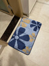 百搭印象 长方形入户玄关进门吸水防尘蹭灰防滑防水地垫手洗机洗 华丽蓝 80*100cm长方形 实拍图