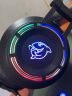 斗鱼（DOUYU.COM）DHG160 游戏耳机 头戴式 RGB电竞耳机 降噪麦克风 电脑USB有线耳麦 7.1环绕立体音 绅士黑 实拍图