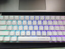 e元素 Z686机械键盘 68键小型游戏键盘RGB热插拔蓝牙三模键盘 笔记本电脑办公便携键盘有线 白色68键三模RGB【红轴】 实拍图