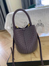viney斜挎包包女包牛皮水桶包编织包大容量生日新年礼物送女友老婆 【香芋紫】实用高档洋气手提包 百搭通勤时尚中年妈妈包 实拍图