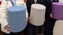 摩瑞迪小凳子家用实木矮凳客厅沙发凳门口换鞋凳布艺圆凳儿童墩子小板凳 布艺圆墩 35高【米白色】 实拍图