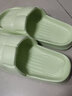 百慕倾臣夏季凉拖鞋女士室内外简约休闲舒适百搭软底防滑静音情侣拖鞋男 绿色 40-41 正码 实拍图