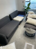 锦巢沙发小户型布艺沙发北欧客厅懒人免拆洗科技布组合沙发XH-960 流光银（科技布） 三人位【210CM】+单人位【90CM】+茶几 实拍图