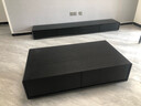 卢堡【现货】北欧电视柜茶几组合现代简约大小户型客厅原木色电视机柜 2.2m实木电视柜带LED灯 整装发货 实拍图