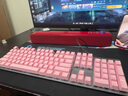 罗技（Logitech）K845机械键盘 有线键盘 办公电脑打字键盘  电竞游戏发光全尺寸个性化定制键帽 K845茶轴+樱花粉透光键帽+桌垫 实拍图