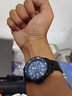 卡慕迪（Comudir）2025新款水鬼全自动机芯表男士帅气手表潮夜光防水运动手表可旋转 518黑钢带蓝面 实拍图