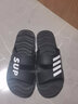 卡帝乐鳄鱼拖鞋男士休闲拖鞋浴室家居一字拖百搭凉拖鞋子 男 1492 黑白 44 实拍图