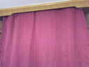 伊帘坊窗帘成品加密加厚仿亚麻棉麻纯色卧室客厅定制遮光窗帘布窗纱拼接窗帘 酒红色 2.0米宽*2.7米高挂钩式可改高度 实拍图