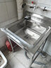 析沐不锈钢水槽商用单槽洗菜盆样式洗碗池简易洗菜池饭店厨房一体盆 50*50*80单池【全套配件加厚款】 加厚不锈钢 实拍图