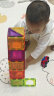 菠萝树炫彩磁力片彩窗磁铁积木拼接滚珠轨道儿童拼装玩具 炫彩108片 实拍图