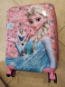 迪士尼Disney儿童可坐拉杆箱爱莎公主行李箱万向轮旅行男女童轻便登机箱 16英寸新冰雪粉色 晒单实拍图
