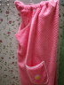 洁丽雅（grace）浴袍女巾可穿可裹巾成人比吸水浴裙长款珊瑚绒裙 太阳花-粉色 小码 适合80-130斤左右 晒单实拍图