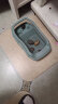憨憨乐园 乌龟缸生态缸饲养箱龟缸塑料小型小乌龟宠物缸免换水养龟专用箱专用缸家用盒盆带晒台 中号 实拍图