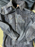 Levi's李维斯24春夏女士牛仔衬衫简约舒适气质百搭通勤复古休闲 蓝色 S 晒单实拍图