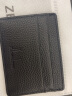 佐尔丹妮 超薄驾驶证皮套卡包男士牛皮卡片包证件卡套女迷你卡包名片夹 TE黑色 实拍图