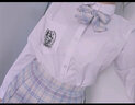 圣洛锋 原创JK制服百褶裙女银线格裙套装全套少女学生日系学院风 绿野仙踪（42CM长袖套装） M 腰围（64-68） 实拍图