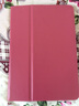 亖燚 苹果2021ipad保护套10.2皮套轻薄第九代全包8防摔9.7英寸air1支架mini6外壳 玫红色（保护套+钢化膜） air1/2-iPad5/6（9.7寸） 实拍图