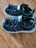 Skechers斯凯奇儿童运动凉鞋男童沙滩鞋镂空防滑夏季中大童大头鞋400041L 男童/黑色/灰色/BKGY 27.5 实拍图