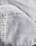 真维斯（JEANSWEST）牛仔裤女秋季宽松阔腿裤子女潮流韩版小个子直筒裤简约浅蓝M 实拍图