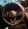 奔驰方向盘套新GLC C260l GLA B E300l A200l GLK S级翻毛皮方向盘套超薄 奔驰-翻毛皮+打孔皮（运动红）【圆形】 实拍图
