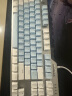 黑爵（AJAZZ）AK35I合金机械键盘 有线机械键盘 游戏机械键盘 PBT键帽 白光 吃鸡键盘 白蓝 黑轴 实拍图