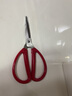 保联剪刀家用经典红色厨房剪办公文具剪纸小剪刀不锈钢手工线剪子多个 【大号】19.5cm 实拍图