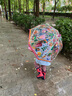 LITTLE BIG ROOM BY DJECO 雨伞儿童彩虹伞拱形手动亲子变色长柄透明女童男童机器人幼儿园 儿童变色雨伞-纯真笑脸4709 实拍图
