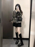 达芙妮靴子女秋冬2026年新款厚底长筒靴女加绒显瘦百搭高筒靴骑士女靴 黑色 37 实拍图