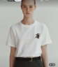 Teenie Weenie小熊女装2024夏季新款简约青春活力短袖T恤套头上衣 白色 170/L 晒单实拍图