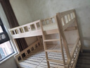北欧公爵全实木高低松木上下床双层实木上下铺成人木床小孩高低分体床 分体梯柜+床垫+抽（双梯款） 宽度上1.3米  下1.5米 实拍图
