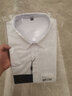 传棨 短袖衬衫男夏季薄款修身商务休闲上班商务正装职业男士衬衣 白色 41 实拍图