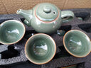 祥业哥窑功夫茶具整套装泡茶壶盖碗茶杯茶道六君子乔迁公司送礼伴手礼 哥窑八杯配茶罐青蛙+茶盘14头 实拍图
