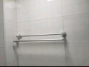 贝斯（BEISi）毛巾架浴巾架 太空铝毛巾挂架 浴室毛巾杆 卫生间挂件 加粗双杆 总长度40cm 实拍图