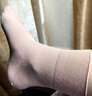 途尊 老年人松口袜女孕妇宽松不勒脚大码春秋薄款网眼妈妈中筒袜子 白3肤2双 5双 37~40码 实拍图