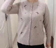 俞兆林中老年女装妈妈装针织开衫提花毛衣婆婆外套 Y51Z005 实拍图