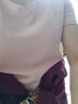 艾路丝婷夏装新款T恤女短袖上衣韩版修身体恤TX3560 浅蓝色园领 M 实拍图