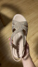 百丽（Belle）舒适休闲妈妈凉鞋女商场同款水钻凉鞋A9U1DBL4 杏色 35 (225mm) 实拍图