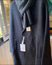 伯爵卓尔高端全羊毛双面呢大衣100%男士2025秋冬季新款中长款通勤男装外套 黑色 【常规款-无内胆】 2XL (185) 实拍图